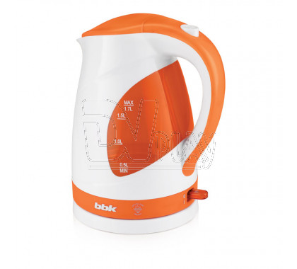 Электрический чайник BBK EK1700P белый/оранжевый