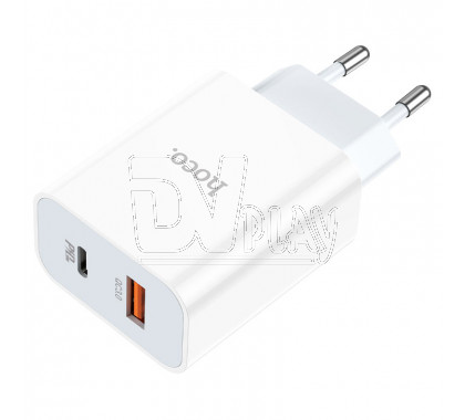 Зарядное устройство Hoco C97A 3.0А USB QC 3.0, PD 20W + кабель Type C - Lightning