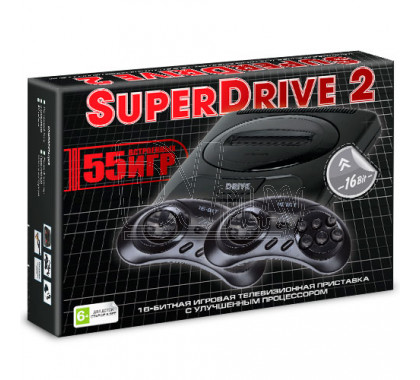 Игровая приставка 16bit Drive 2 Classic (55 игр)