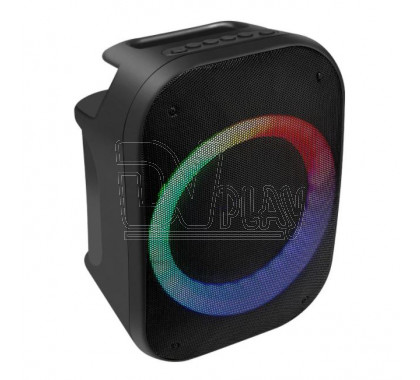Perfeo «DISCO RING» 6.5" LED, FM, MP3 USB/microSD, AUX, TWS, MIC, 20Вт, черная