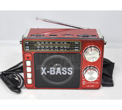 Радиоприемник LUXEBASS A66 (USB\SD\MP3) + фонарик
