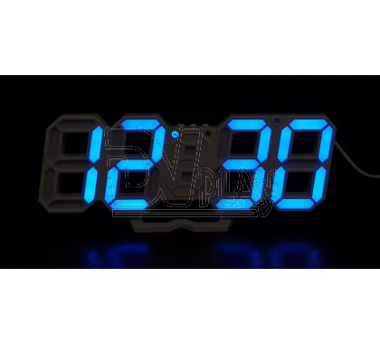 VST-883 часы настольные с синими цифрами