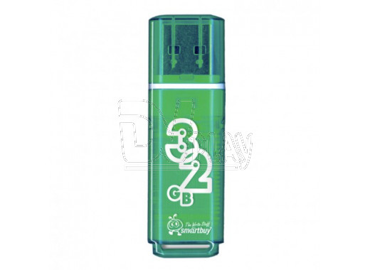 USB Flash 32Gb Smart Buy Glossy зеленая
