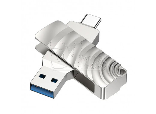 USB 3.0 Flash 128Gb BOROFONE BUD3 Soul (USB 3.0/Type-C) серебристый