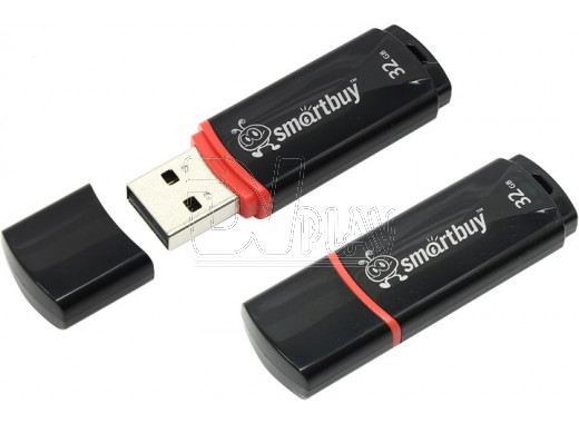 USB 2.0 Flash 32Gb Smart Buy Crown черная