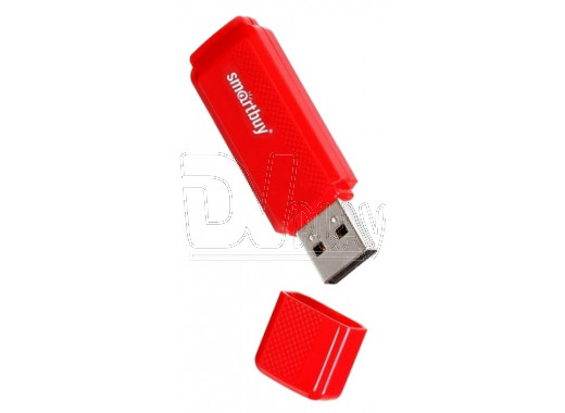 USB 2.0 Flash 16Gb Smart Buy Dock красная
