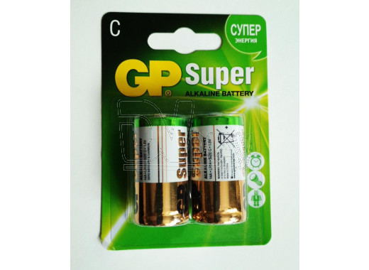 GP Super LR14 BL2 упаковка 2шт