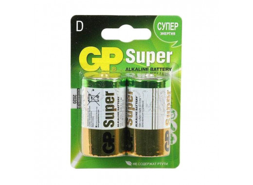 GP Super LR20 BL2 упаковка 2шт