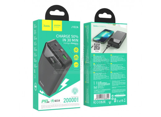 Power bank Hoco. J102A (20000 mAh) Quick Charge 3.0