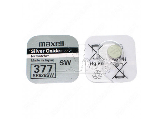 Maxell SR626 (377, G04) упаковка 10 шт