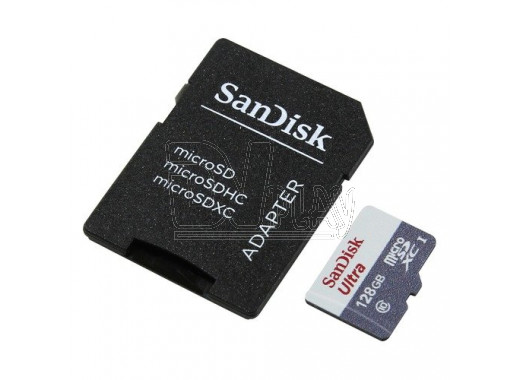 microSD 128Gb SanDisk Class 10 Ultra с адаптером