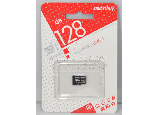 microSD 128Gb Smart Buy Class 10 UHS-I без адаптера