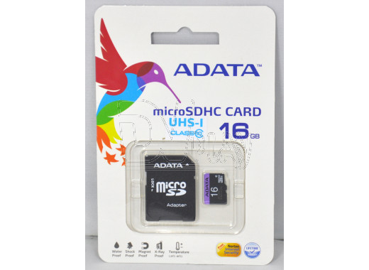 microSDHC 16Gb A-Data Class 10 Premier UHS-1 с адаптером