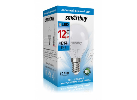 Светодиодная Лампа Smartbuy P45 Е14 12Вт холодный дневной свет