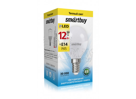 Светодиодная Лампа Smartbuy P45 Е14 12Вт теплый свет