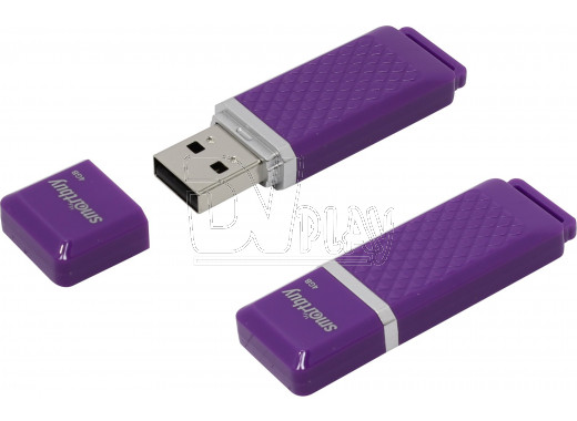 USB 2.0 Flash 4Gb Smart Buy Quartz фиолетовая