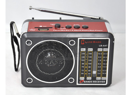 Радиоприемник LUXEBASS A47 (USB\SD\MP3) 