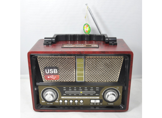 Радиоприемник Kemai MD-1802BT (Bluetooth\USB\ SD\microSD\MP3\220V) темный