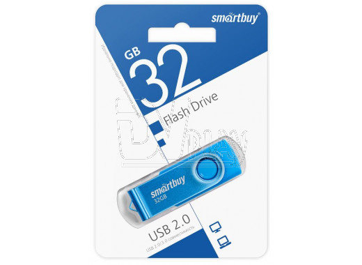 USB 2.0 Flash 32Gb Smart Buy Twist синий