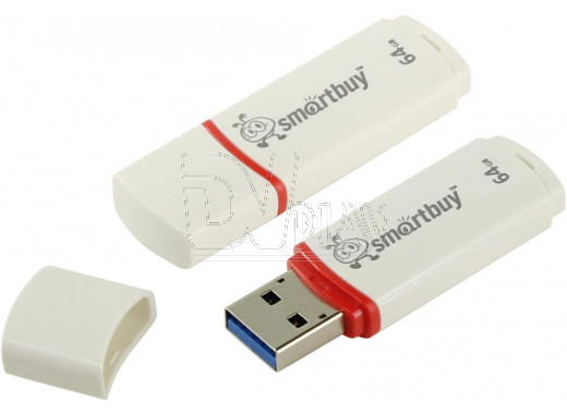 USB 2.0 Flash 64Gb Smart Buy Crown белая