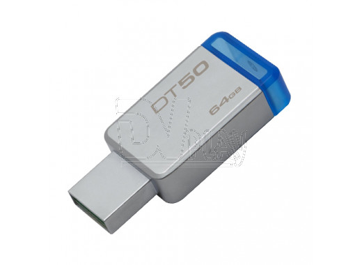 USB 3.0 Flash 64Gb Kingston Data Traveler 50 металл синий
