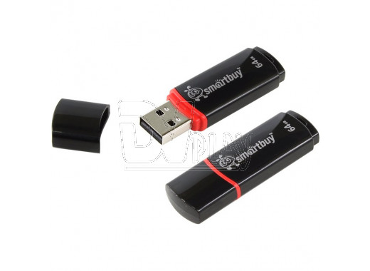 USB 2.0 Flash 64Gb Smart Buy Crown черная