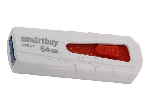 USB 3.0 Flash 64Gb Smart Buy Iron белый/красный
