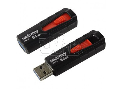 USB 3.0 Flash 64Gb Smart Buy Iron черный/красный