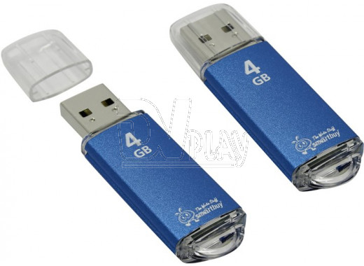 USB Flash 4Gb Smart Buy V-Cut синяя