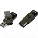 USB 3.0 Flash 128Gb Kingston Data Traveler Swivl металл