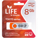 USB Flash 8Gb Life Tokyo оранжевая