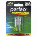 Аккумуляторы Perfeo HR03 800mAh NiMH BL2 AAA в упаковке 2 шт