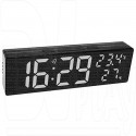 Часы-будильник DX-001 (черный корпус, белые цифры)