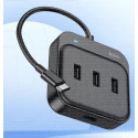 USB HUB Hoco. HB31 Type-C to 3*USB 2.0+USB 3.0 (0.2m) черный