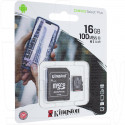 microSD x16Gb Kingston Class 10 A1 (100 Mb/s) + адаптер