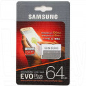 microSDHC x64Gb Samsung Class 10 Evo Plus U1 U3 4K + адаптер
