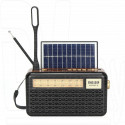 Радиоприемник Meier M-522BT-S (USB\SD\MP3\Bluetooth) + солнечная батарея