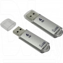 USB Flash 4Gb Smart Buy V-Cut серебряная