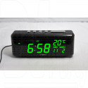 VST 762W-4 часы настольные с ярко-зелеными цифрами