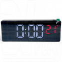 Часы электронные X0715 (черный корпус, белые время, красные t*) 