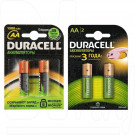 Аккумуляторы Duracell HR6  NiMH BL2 AA в упаковке 2 шт