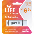 USB Flash 16Gb Life Dubai белая
