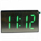 Часы-будильник DS-3699L (черный корпус, зеленые цифры)