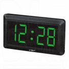 VST 780-4 часы настенные с ярко-зелеными цифрами