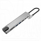 Mulifunction adapterType-C 3.0 9-in-1 (HDMI+2*USB 3.0+2*Type C+SD+TF+Rj45) Perfeo