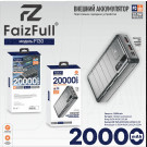 Power bank FaizFull FL42 (20000 mAh) 2 USB Quick Charge 3.0, PD 22.5W