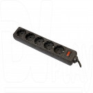 Сетевой фильтр Defender ES (5 розеток, 5 м) черный
