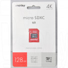 microSD 128Gb Smart Buy Class 10 Pro UHS-I U3 с адаптером