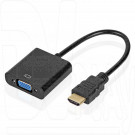 Переходник HDMI (M) - VGA (F)  (10 см)