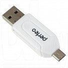 CARD READER USB Perfeo PF-VI-O004 (OTG) белый